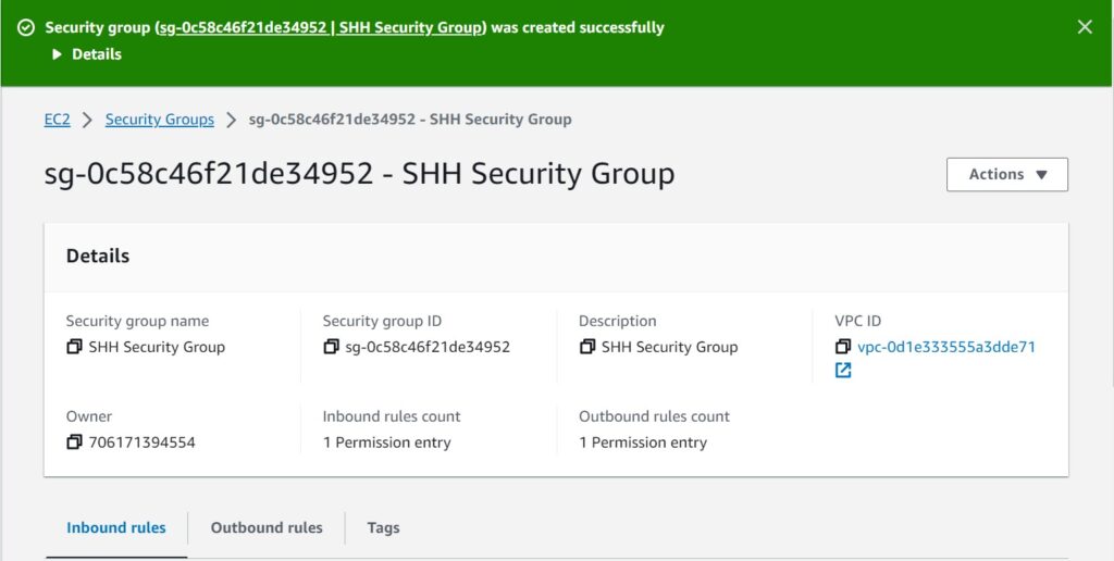 shh-security-group